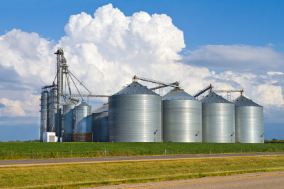 Agricultural silos &copy; iStockphoto/ghornephoto